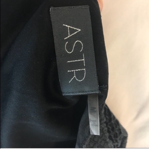 Astr Black Lace Bell Sleeve Dress - Picture 6 of 7